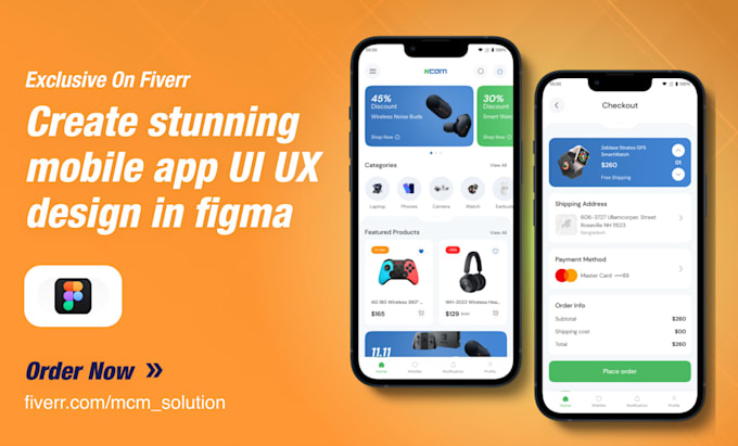 Bestseller - design UI UX of mobile app or web app with prototype in figma