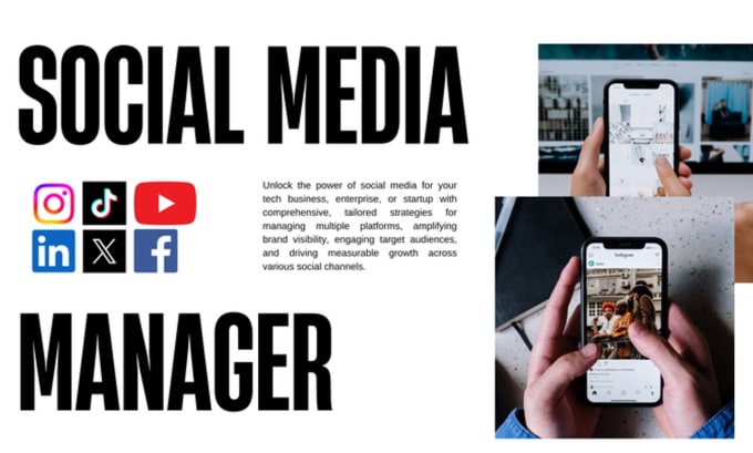 Gig Preview - Be your social media marketing manager