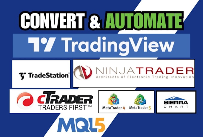 Gig Preview - Do conversion of tradingview to quantower, ctrader,  ninjatrader 7 or 8,mt5, mt4