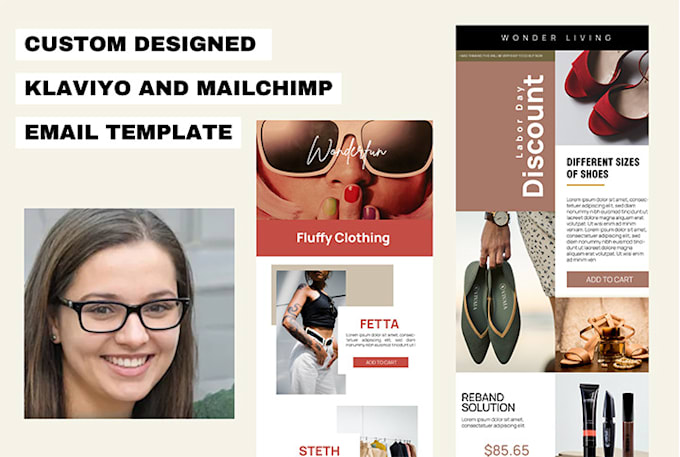 Gig Preview - Design klaviyo and mailchimp HTML email template for newsletters, campaigns