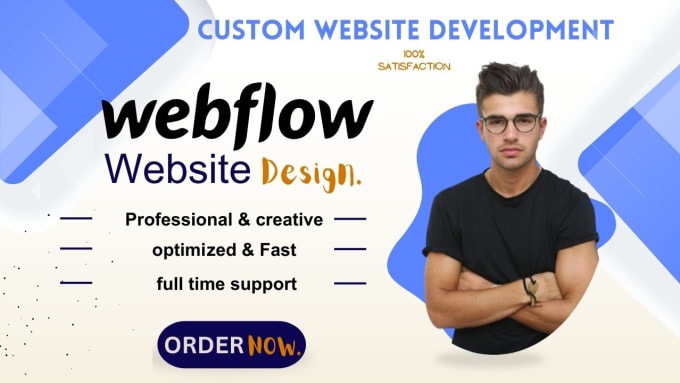 Gig Preview - Convert figma to webflow, design or redesign responsive webflow website