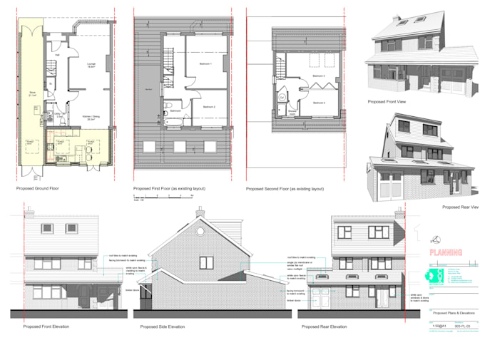 Gig Preview - City permit drawings architect for house plans, deck, garage, patio, shed, porch