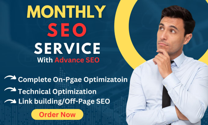 Gig Preview - Do advanced monthly SEO  to rank 1st page on google serp