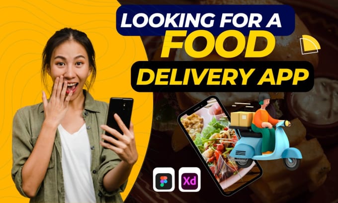 Gig Preview - Design food delivery app by figma for ios or android