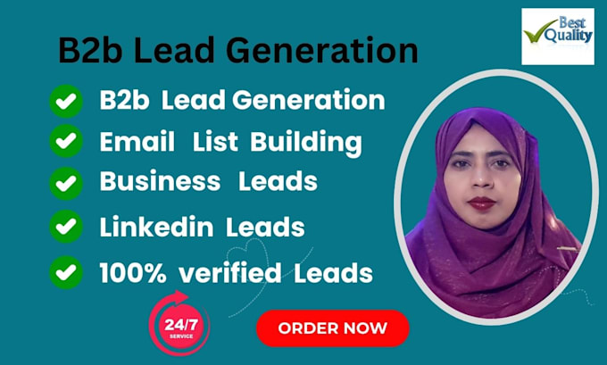 Bestseller - do b2b lead generation linkedin leads and email listing