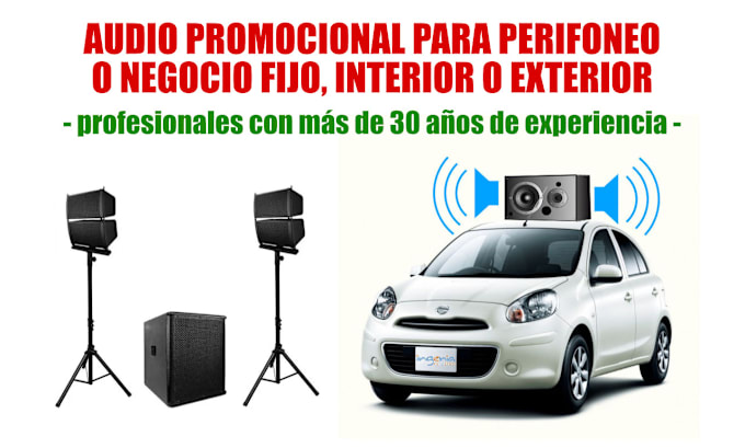 Gig Preview - Audio profesional para tu negocio