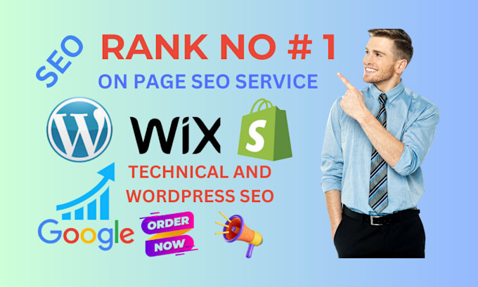 Gig Preview - Do advance on page off page SEO service 1st page google ranking