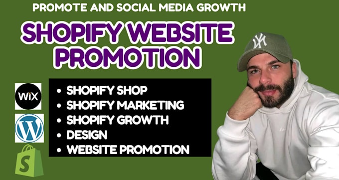 Gig Preview - Promote shopify marketing website or growth for shopify store sales and fb shop