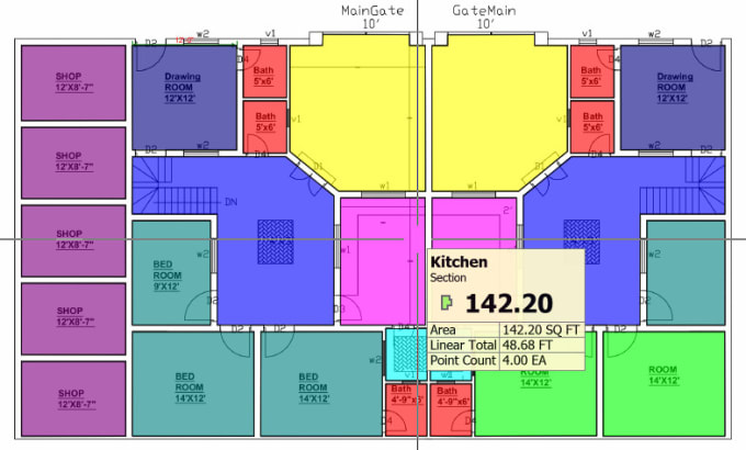 Gig Preview - Do quantites take off for your project using planswift software