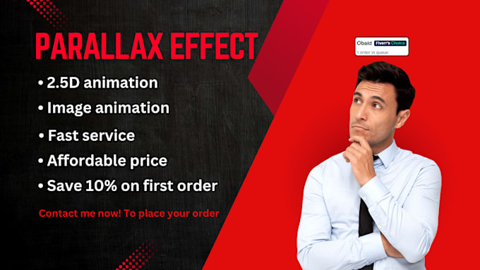 Gig Preview - Do parallax effect on your images in 8 hours