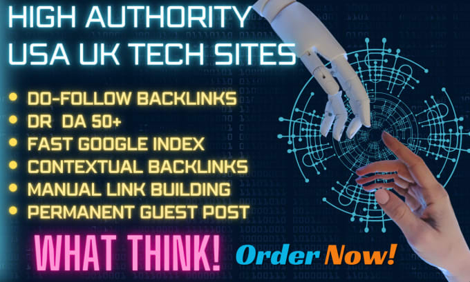 Gig Preview - Do tech dofollow backlinks on high usa tech guest post