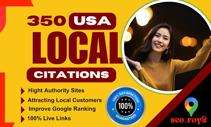 Gig Preview - List your business in 350 USA, UK, au, ca local directories for local SEO