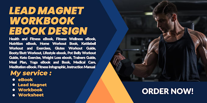 Gig Preview - Design medical, health and fitness ebook lead magnet, workout plan, gym book