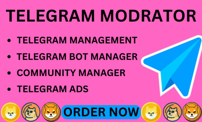 Bestseller - be your telegram moderator,setup telegram ads hype solana meme coin to pump sale