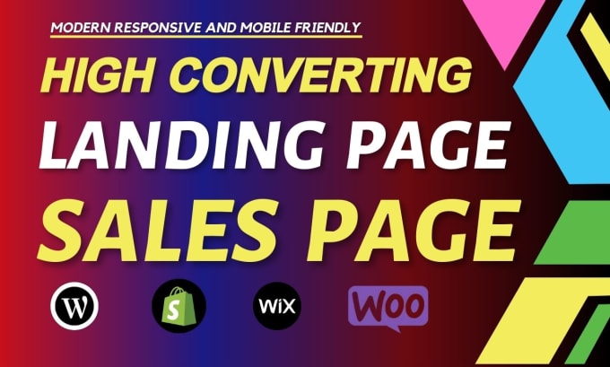 Gig Preview - Create high converting sales page  landing page  or consulting website