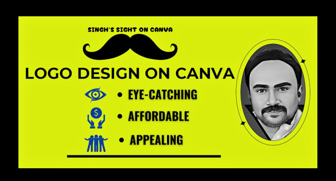 Gig Preview - Design eye catching affordable logo created with canva