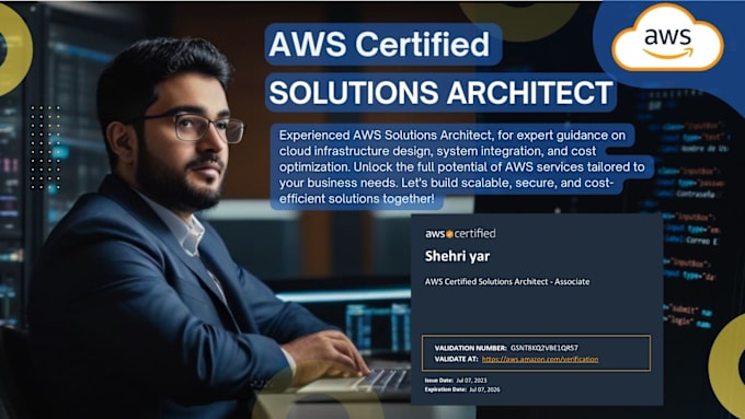 Gig Preview - Certified AWS solutions architect for secure cloud solutions