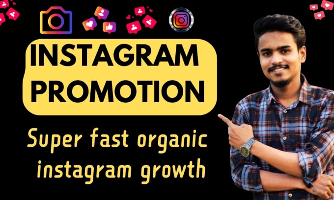 Gig Preview - Super fast organic instagram growth for instagram promotion