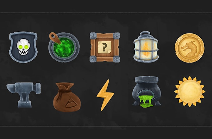 Bestseller - create 2d assets, props, icons, UI objects for your game