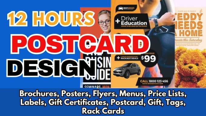 Gig Preview - Design real estate, eddm postcard flyer, and direct mail for your business