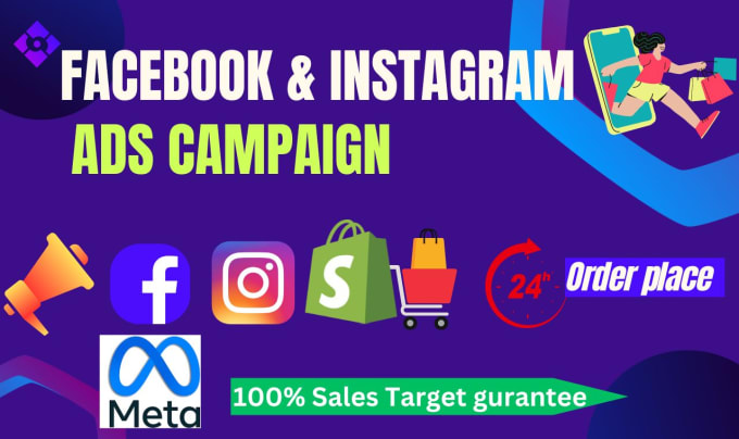 Gig Preview - Run shopify fb ads run fb ad campaigns setup shopify fb ad instagram ad