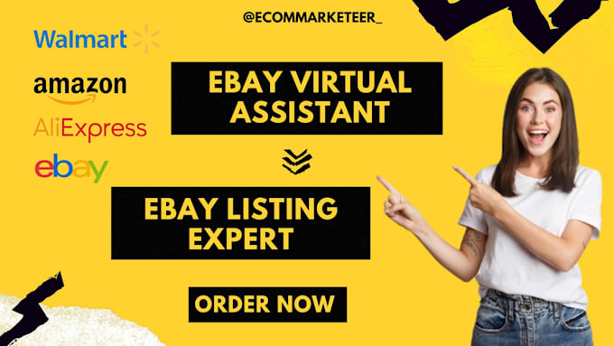 Gig Preview - Be your ebay virtual assistant and expert ebay lister