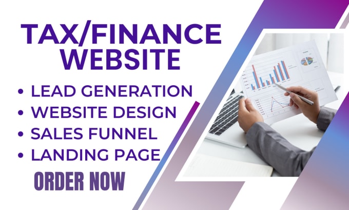 Bestseller - design tax website finance website tax preparation financial advisor