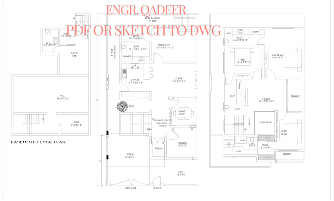 Gig Preview - Convert pdf or sketch to autocad dw