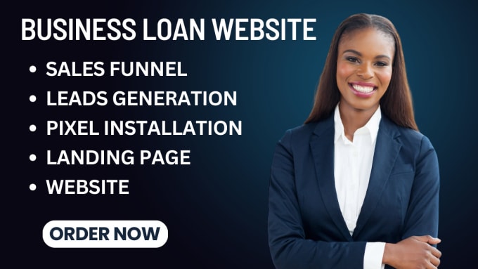 Gig Preview - Build your business loan website mca website loan website