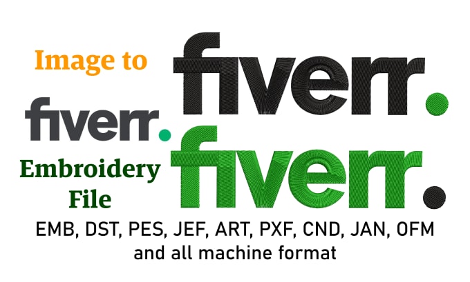 Gig Preview - Digitize image to embroidery dst pes emb file