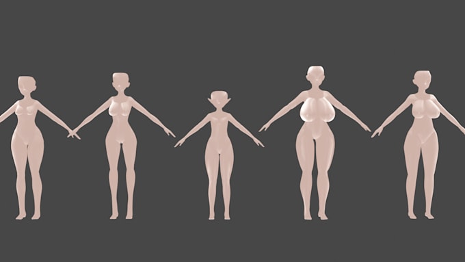 Gig Preview - Sell the 3d anime body girls base