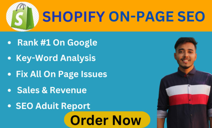 Gig Preview - Do shopify on page seo services for google page ranking and increase sales