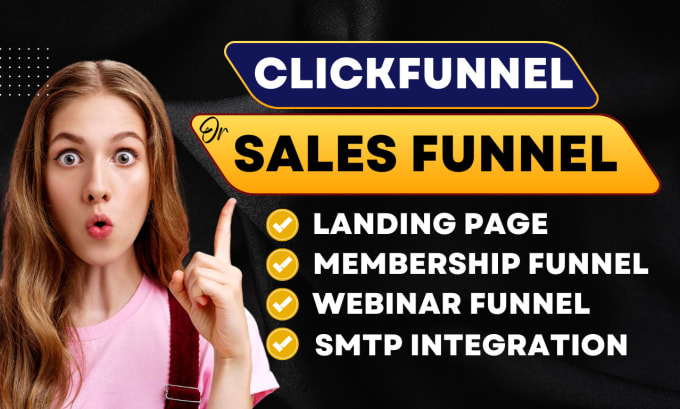 Gig Preview - Do clickfunnels landing page, clickfunnels sales funnel with clickfunnel expert