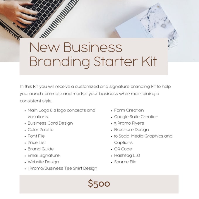 Gig Preview - Create new business branding starter kit