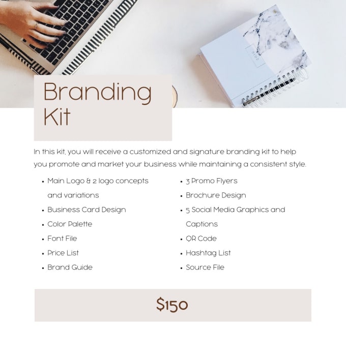 Gig Preview - Create a branding  kit