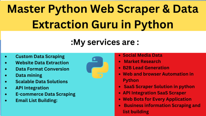 Bestseller - do python automation and web scraping and data collection