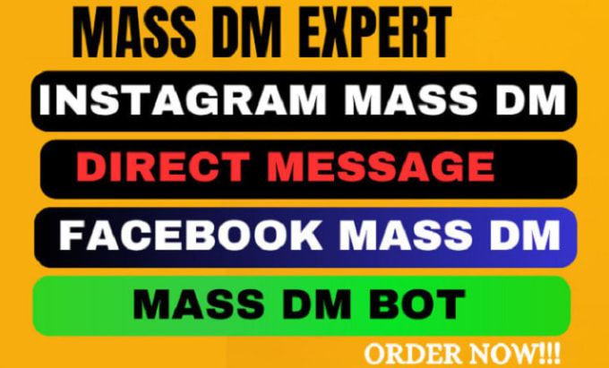 Gig Preview - Send instagram mass dm, bulk sms, discord mass dm, facebook mass dm, mass dm