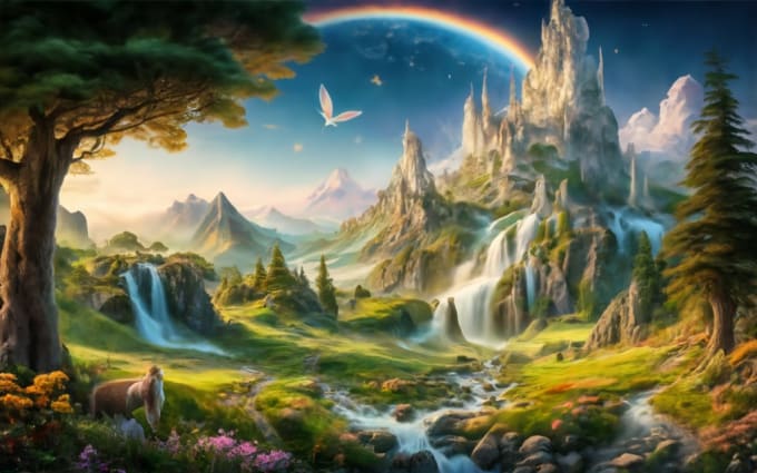 Gig Preview - Create fantasy landscape concept art