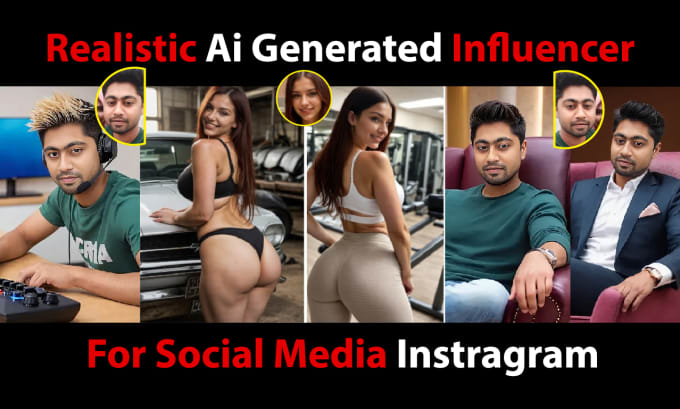 Gig Preview - Create an ai influencer for instagram, your product or brand