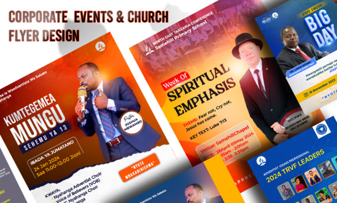 Gig Preview - Design amazing corporate events and church flyer