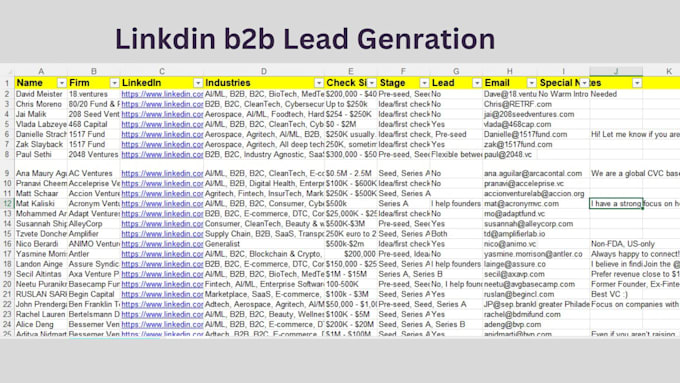 Gig Preview - Do perfect lead generation, linkedin leads, b2b email prospect lists