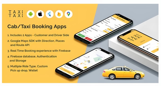 Gig Preview - Develop and design taxi booking app like uber clone