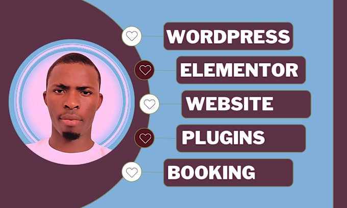 Gig Preview - Do wordpress website, website design, wordpress website development and design