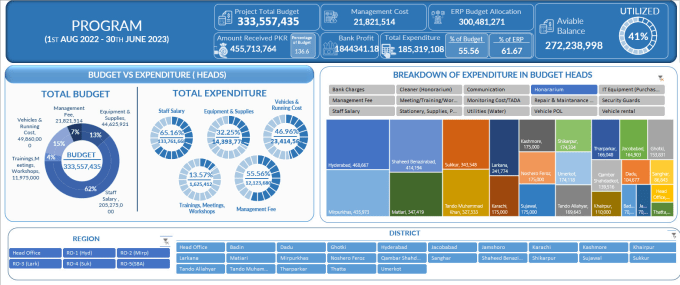 Gig Preview - Do power bi dashboard for budget expenditure and trend analysis