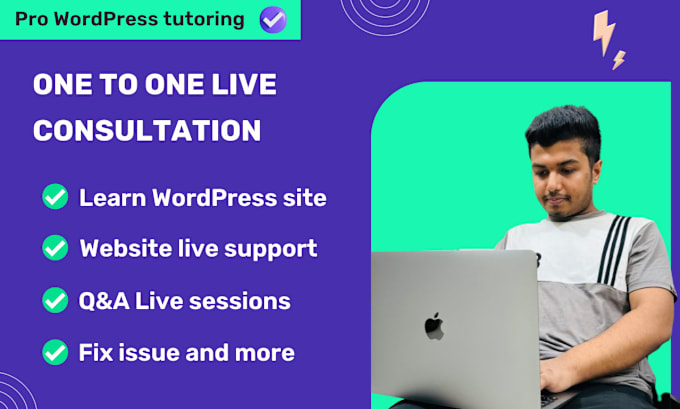 Gig Preview - Be your wordpress, elementor tutor, teacher, consultant, coach