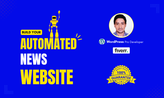 Gig Preview - Create automated news website auto blog, wordpress news autoblog