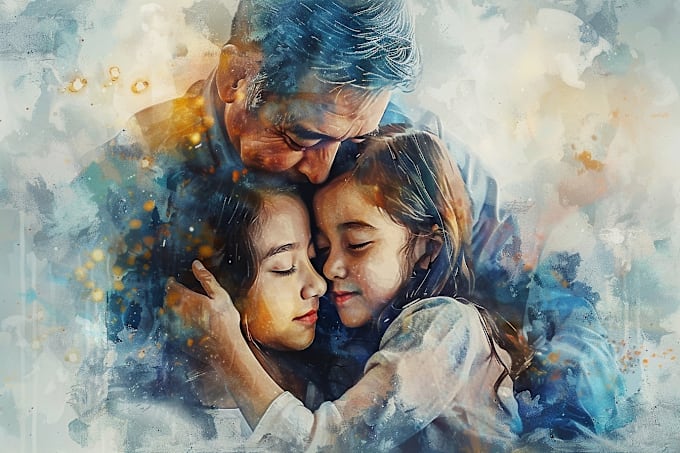 Bestseller - paint stunning watercolor family, friendship or any portrait