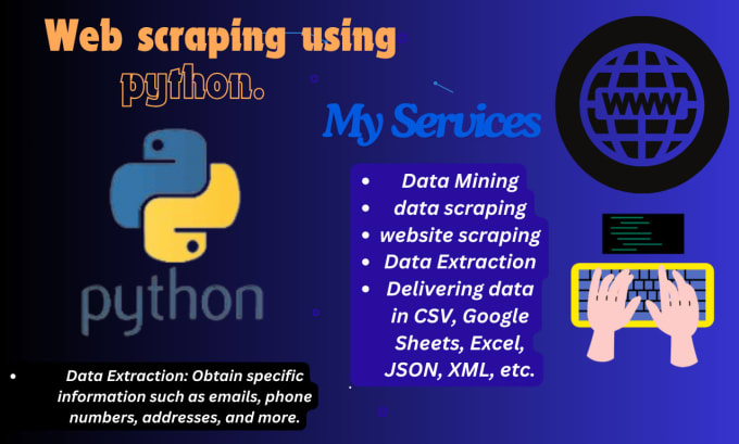 Bestseller - do python web scraping, data scraping  and  web scraping