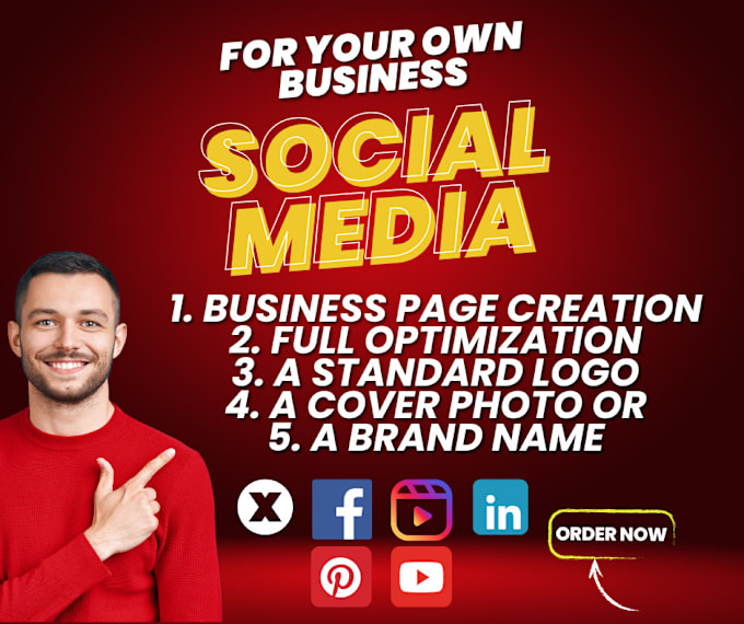 Gig Preview - Create all kinds of social media sites like twitter, linkedin, pinterest account