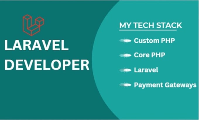 Gig Preview - Php laravel developer with custom website development